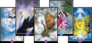 奧修禪卡牌面拼貼